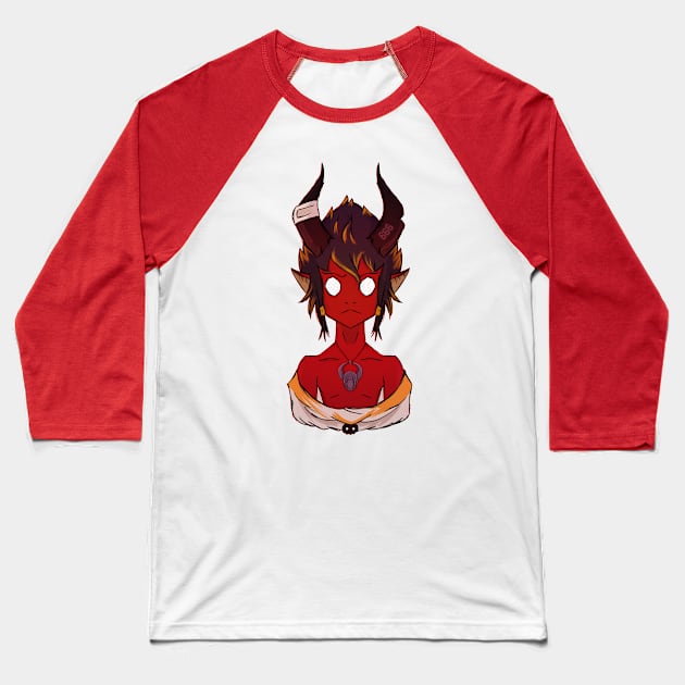 Devil Boy Baseball T-Shirt by Sons of Skull